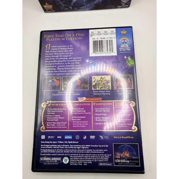 Sleeping Beauty 50th Anniversary Platinum Edition (Walt Disney) DVD Cover - Picture 2 of 4